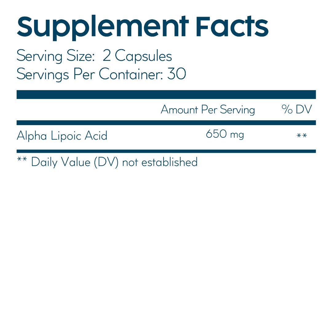 
                  
                    Alpha Lipoic Acid (ALA)
                  
                